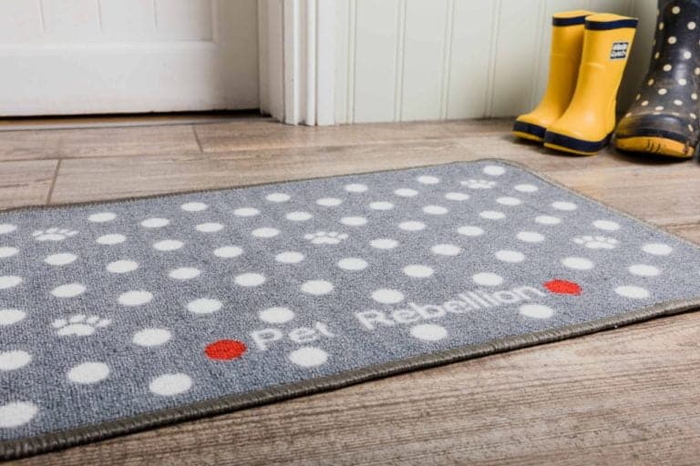 Dinner Mate Mat In Dotty Grey Pet Rebellion