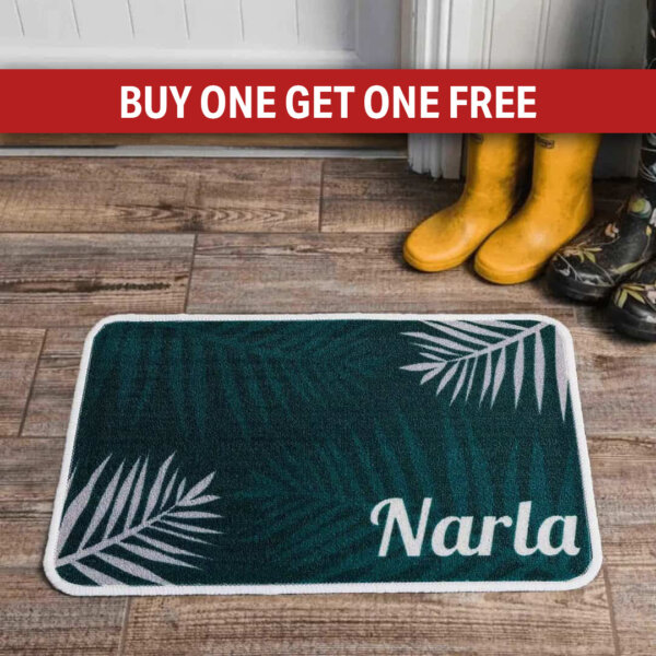 Personalised Food Mat Fern Green