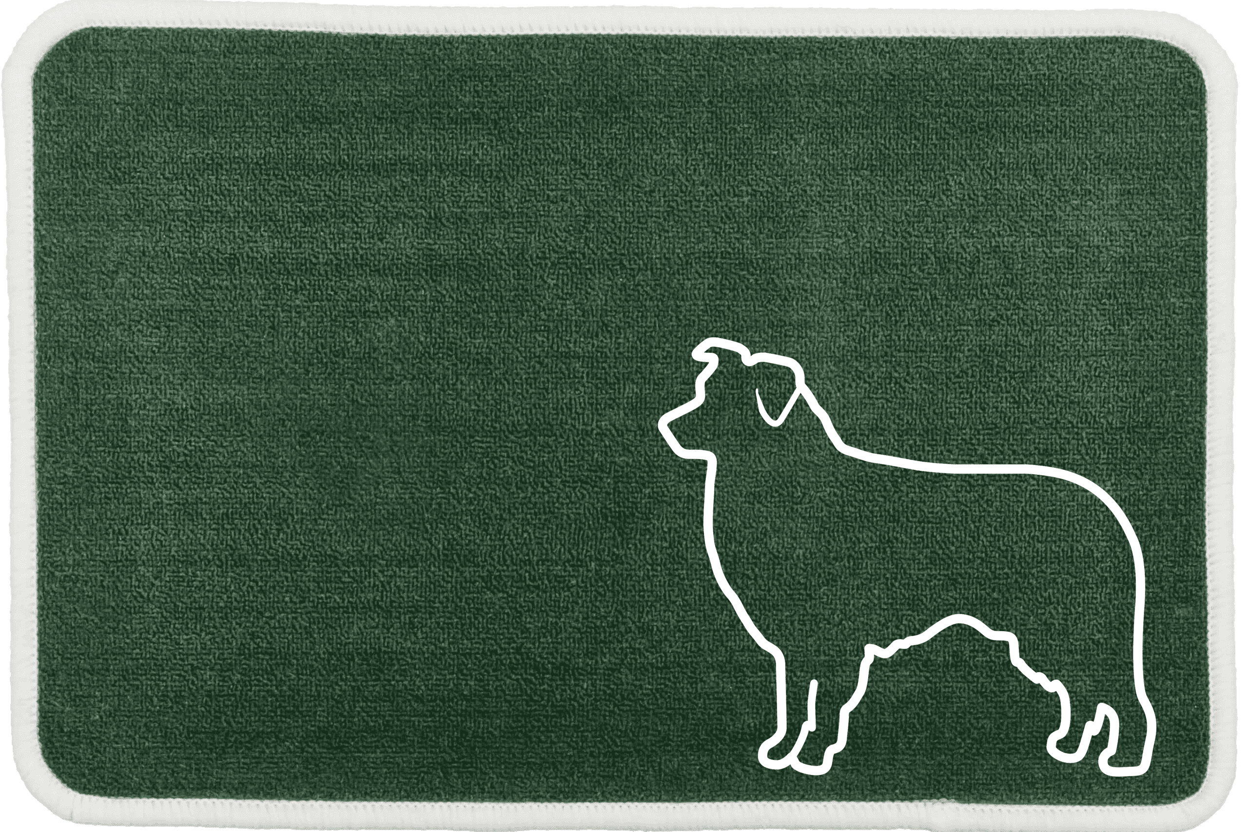 Personalised Dog Breeds Food Mat - (A to C) Green - Australian Shepherd