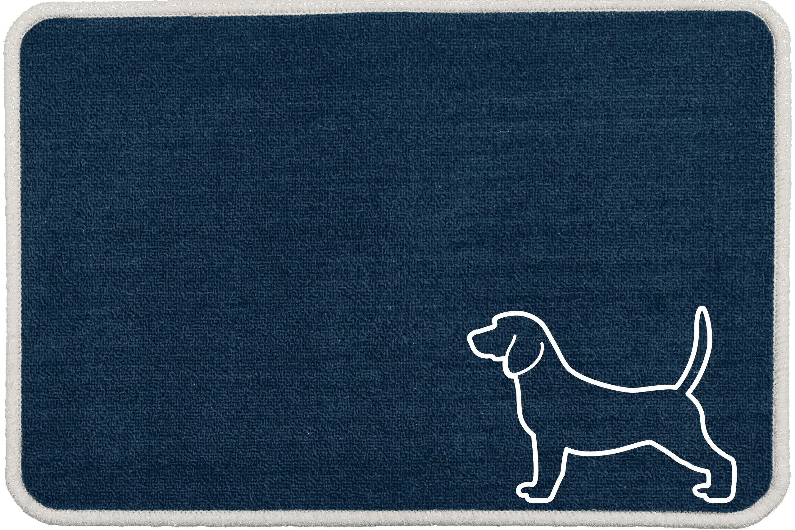 Personalised Dog Breeds Food Mat - (A to C) Blue - Beagle
