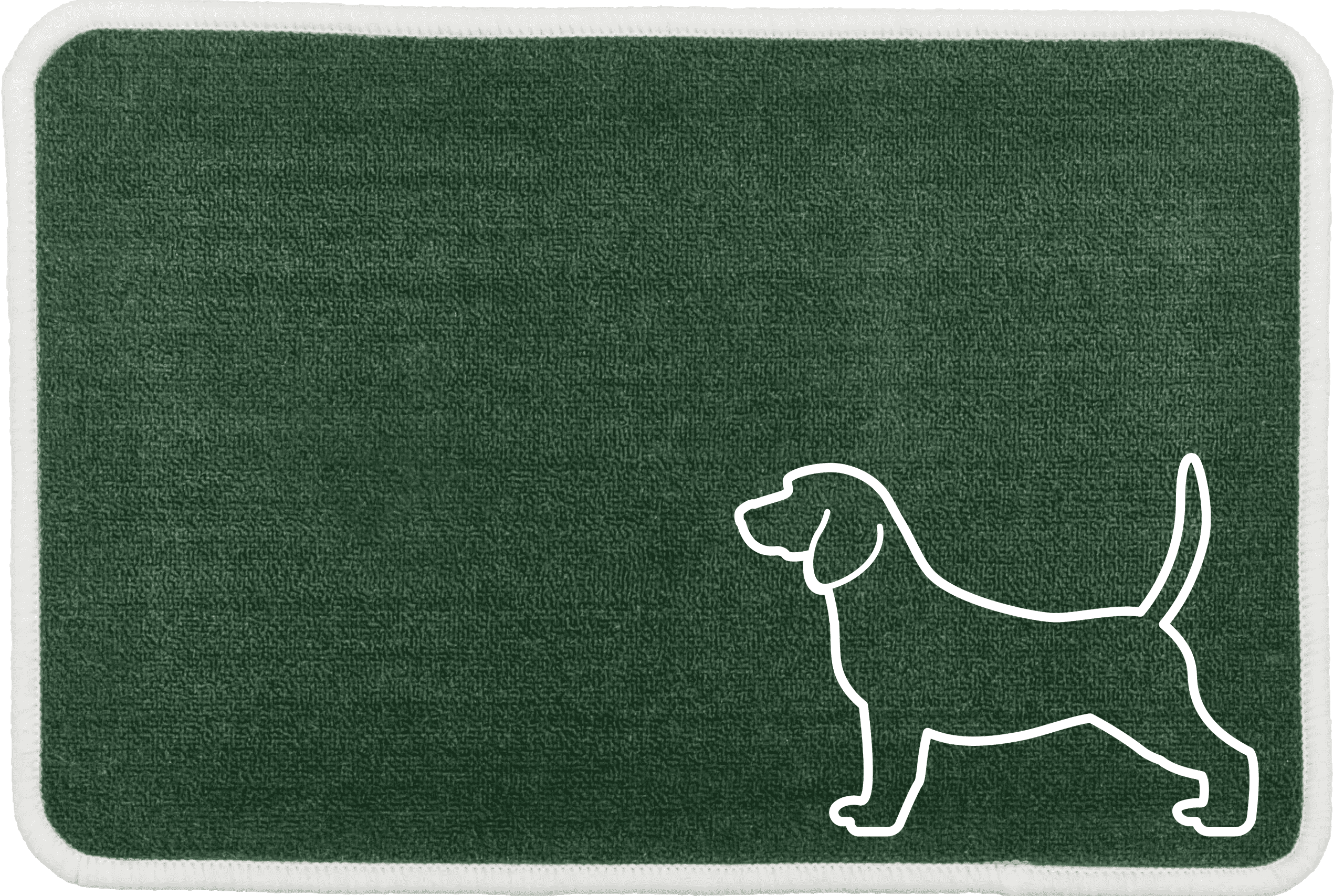 Personalised Dog Breeds Food Mat - (A to C) Green - Beagle