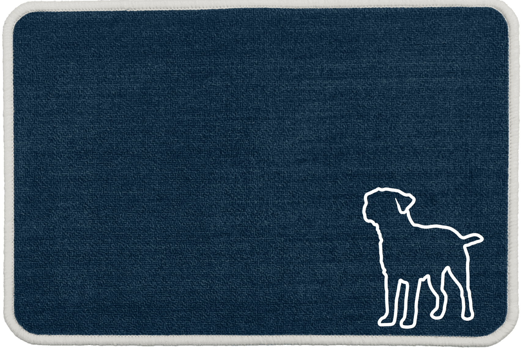 Personalised Dog Breeds Food Mat - (A to C) Blue - Border Terrier
