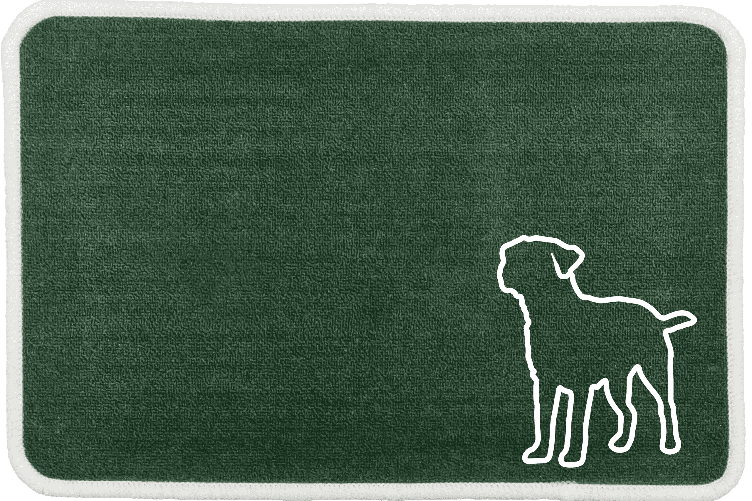 Personalised Dog Breeds Food Mat - (A to C) Green - Border Terrier