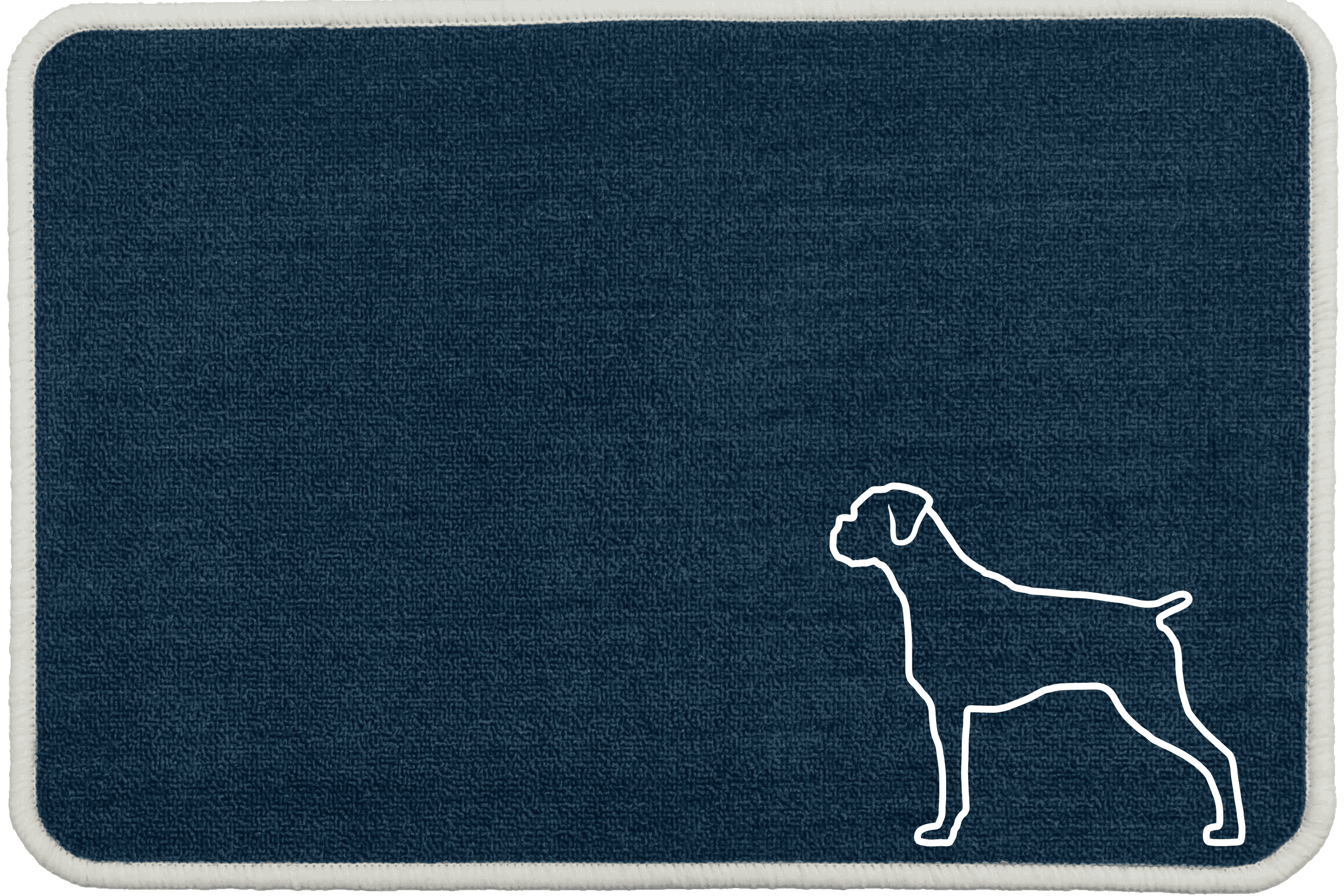 Personalised Dog Breeds Food Mat - (A to C) Blue - Boxer