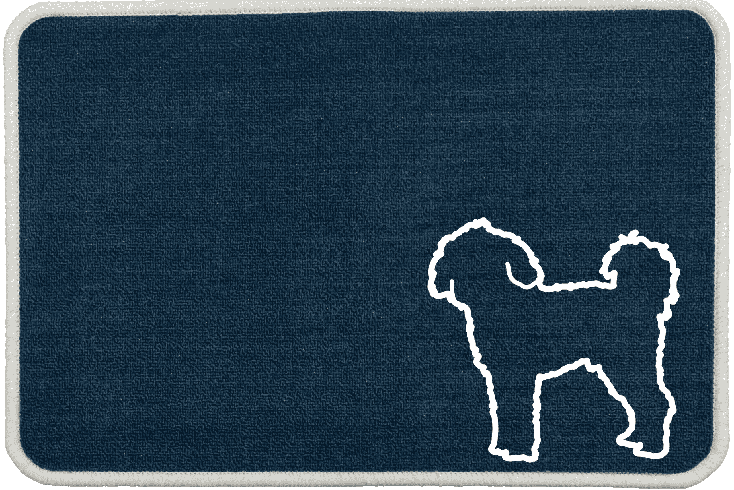 Personalised Dog Breeds Food Mat - (A to C) Blue - Cavapoochon