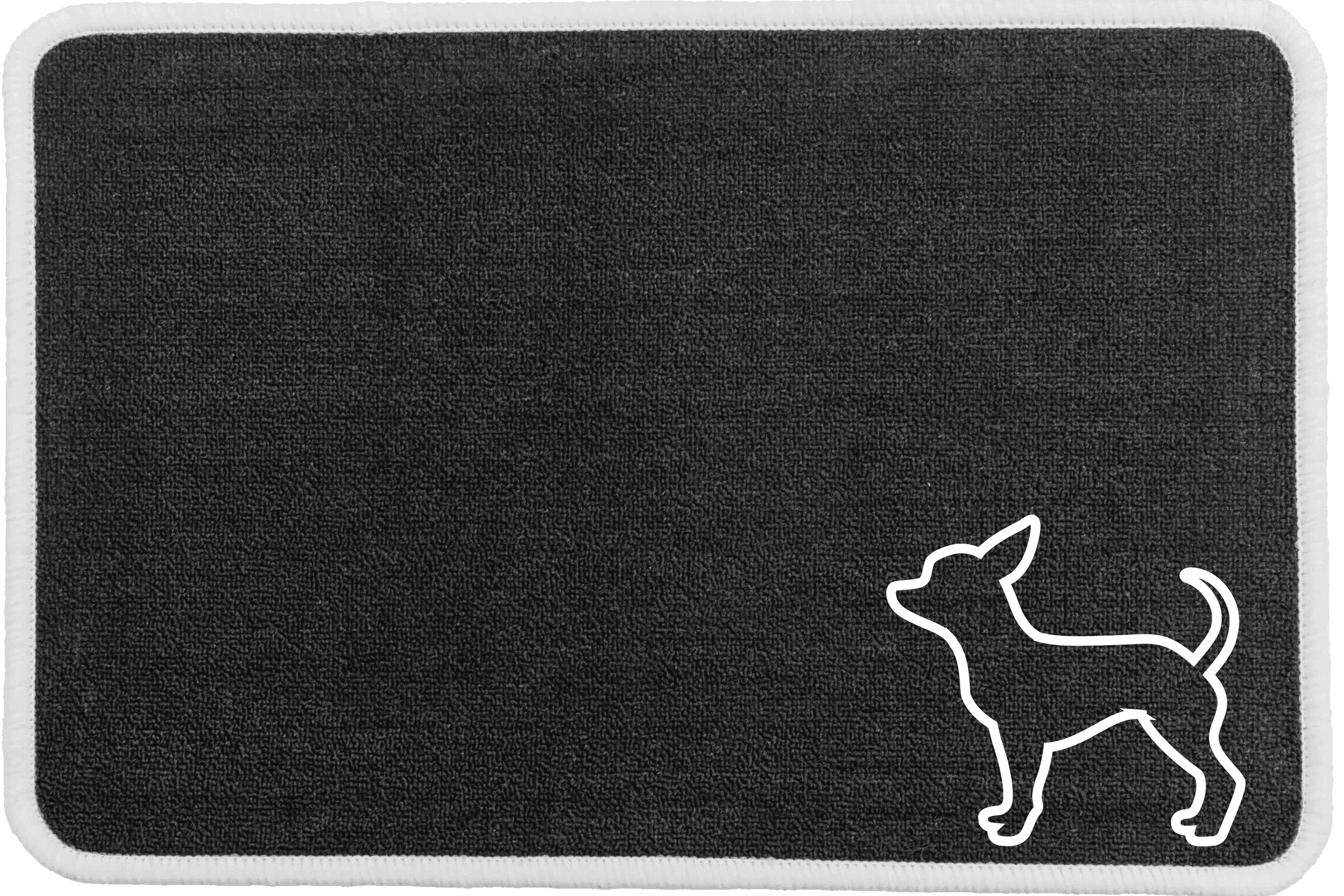 Personalised Dog Breeds Food Mat - (A to C) Charcoal - Chihuahua