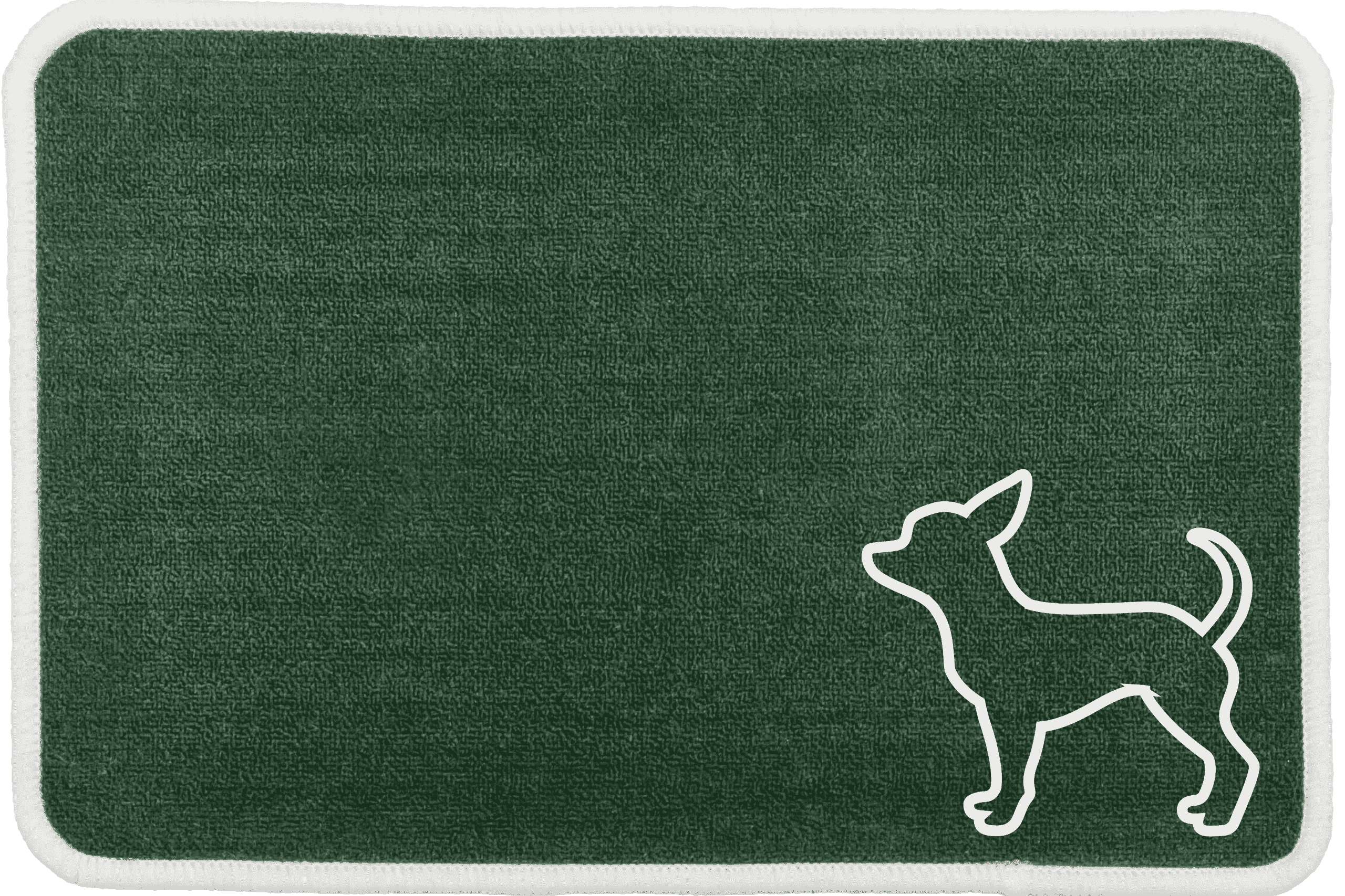 Personalised Dog Breeds Food Mat - (A to C) Green - Chihuahua