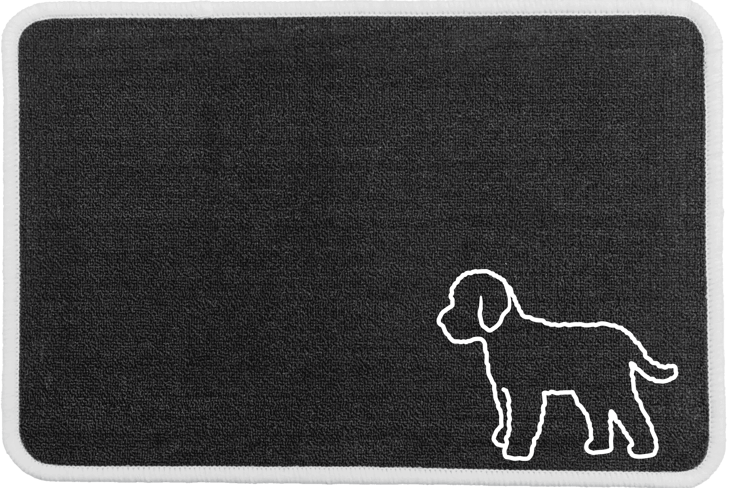 Personalised Dog Breeds Food Mat - (A to C) Charcoal - Cockapoo