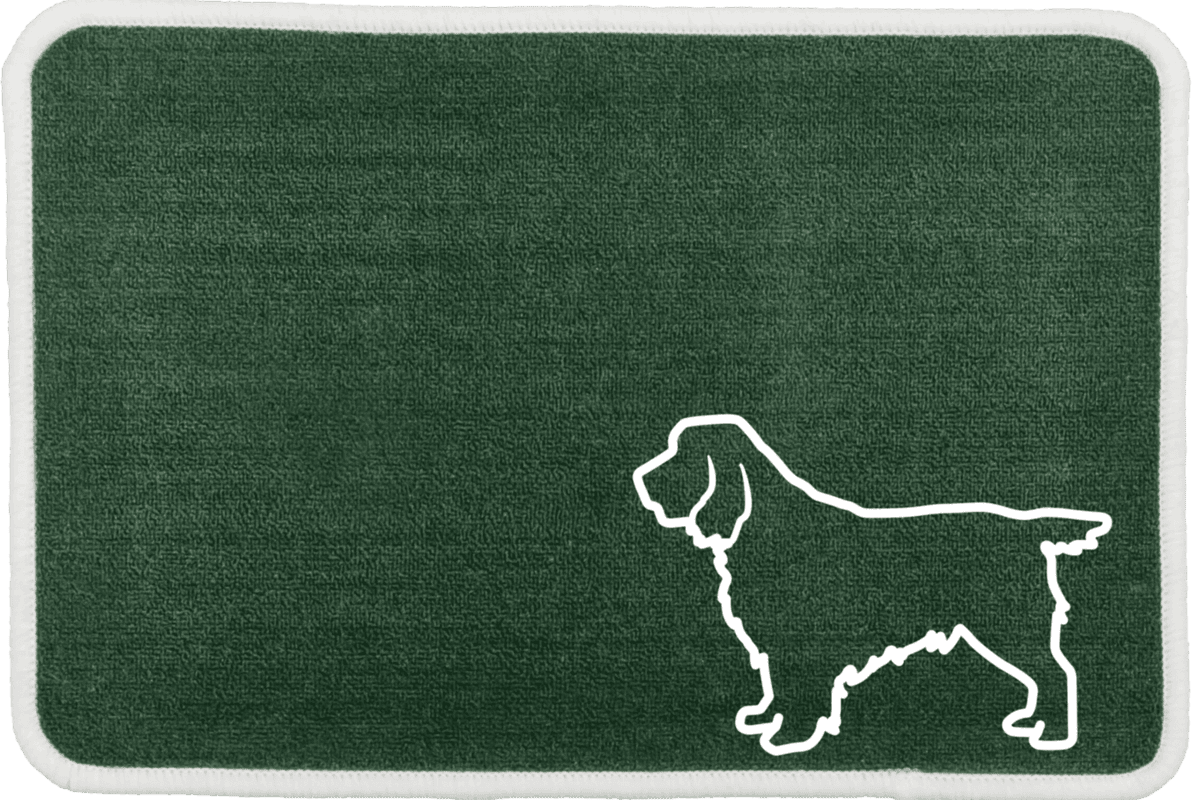 Personalised Dog Breeds Food Mat - (A to C) Green - Cocker Spaniel Working