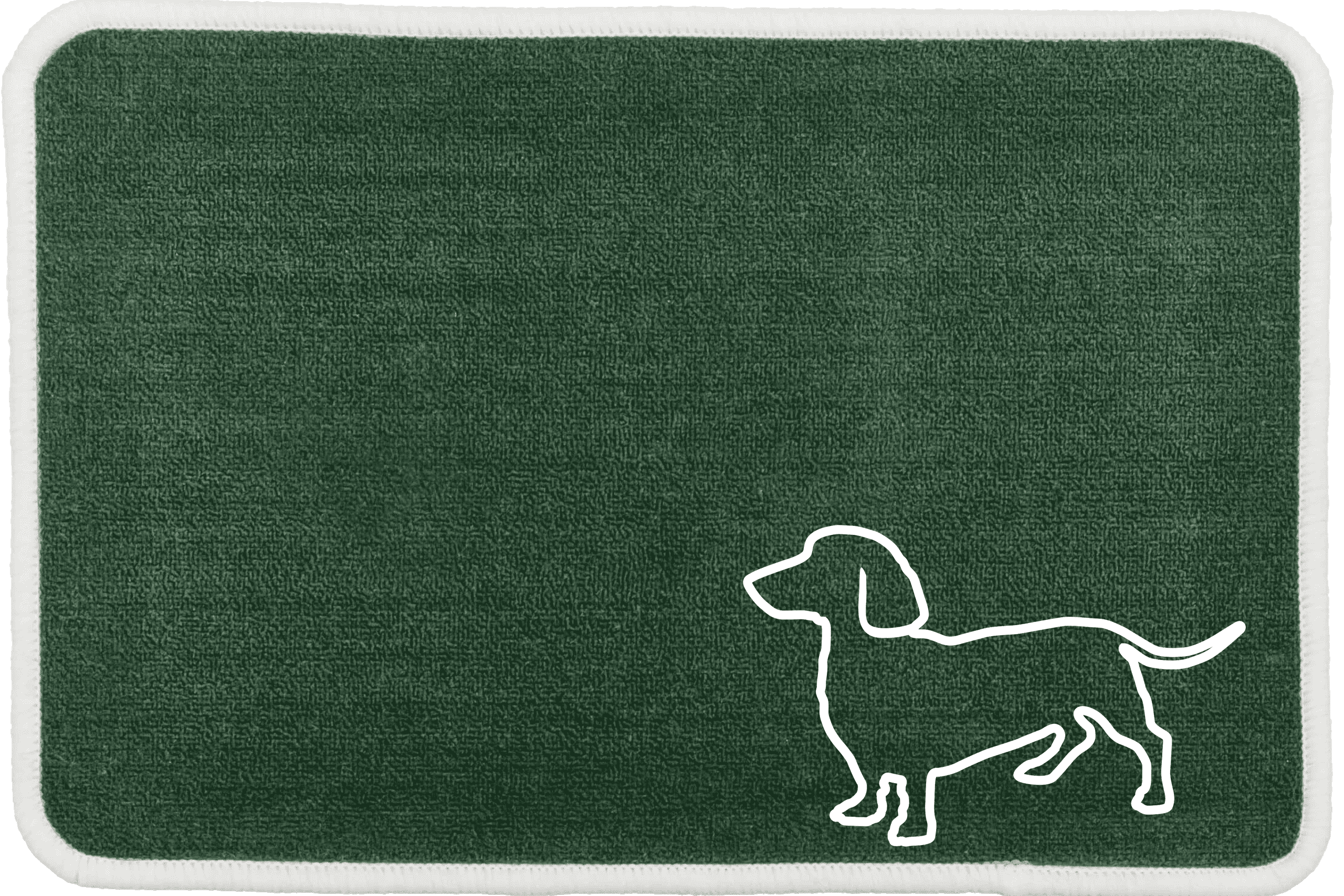 Personalised Dog Breeds Food Mat - (D to P) Green - Dachshund