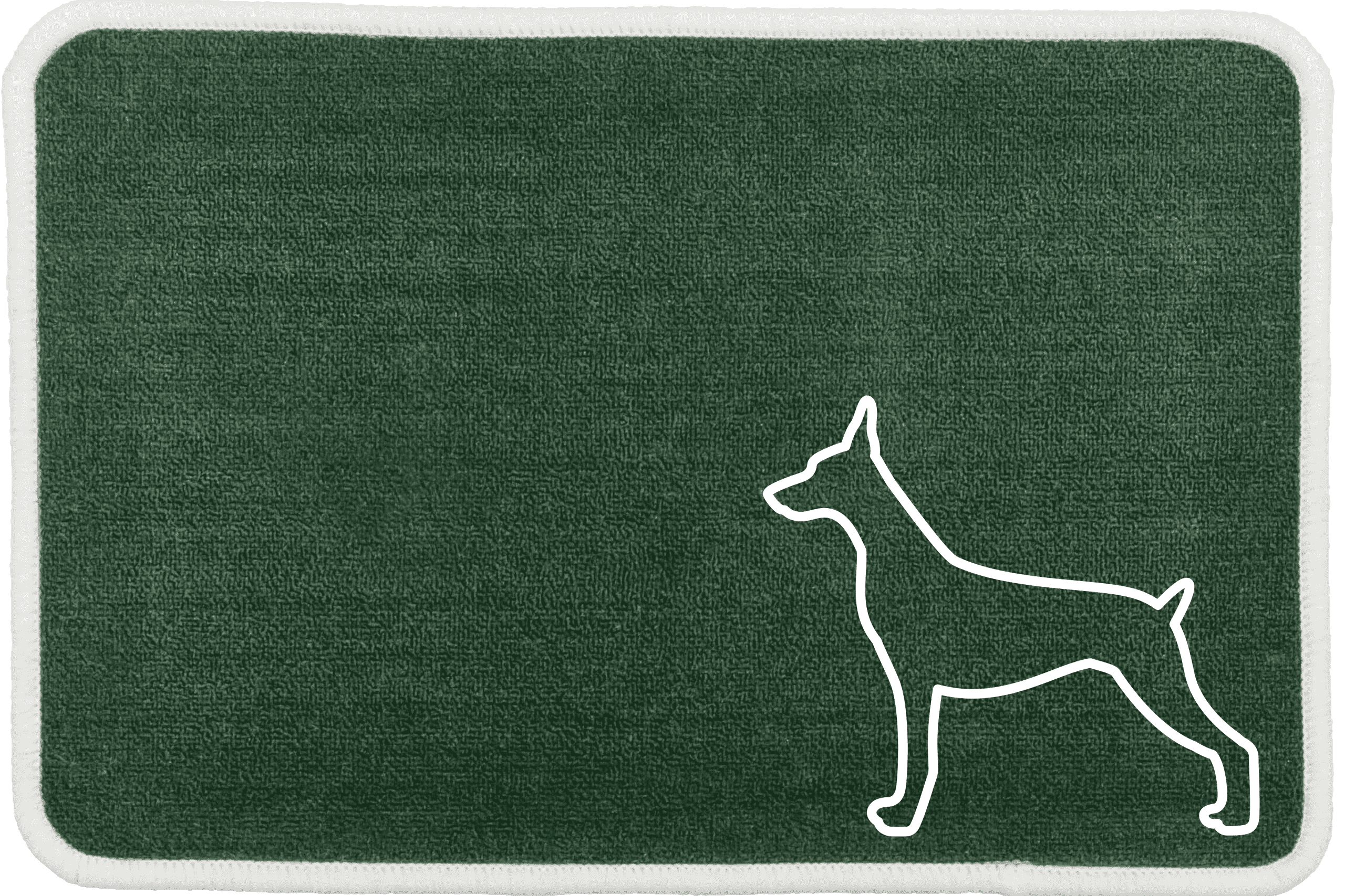 Personalised Dog Breeds Food Mat - (D to P) Green - Doberman