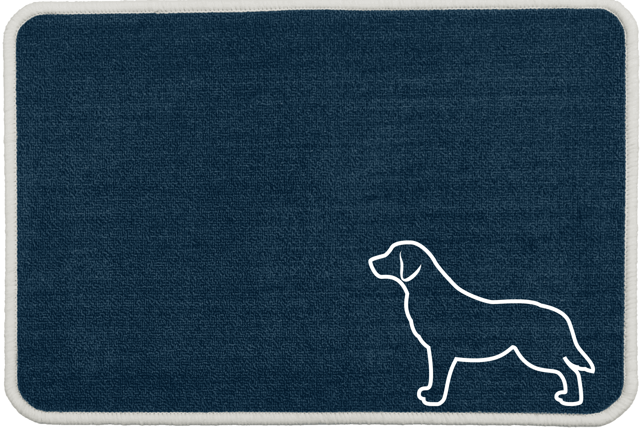 Personalised Dog Breeds Food Mat - (D to P) Blue - Golden Retriever