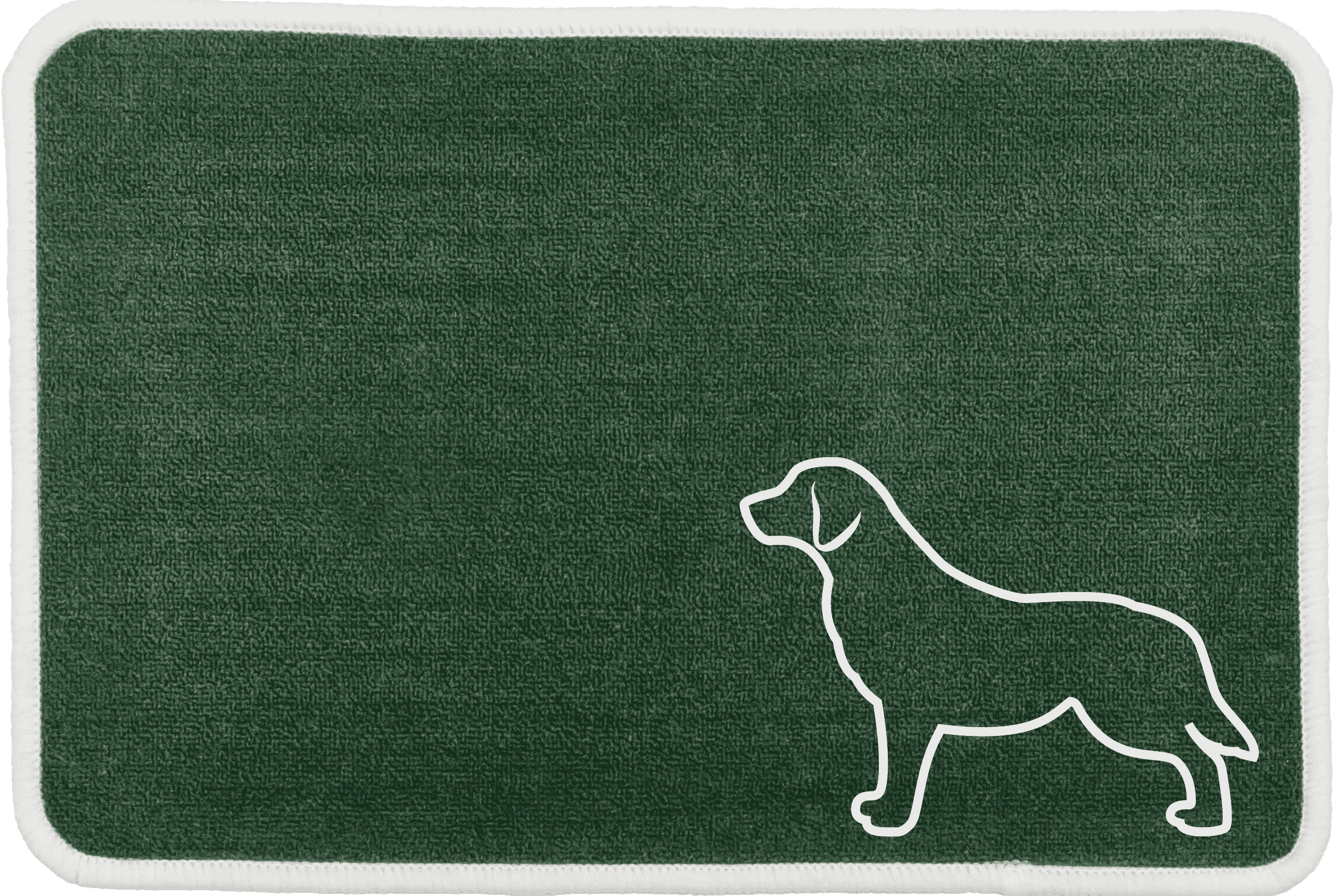 Personalised Dog Breeds Food Mat - (D to P) Green - Golden Retriever