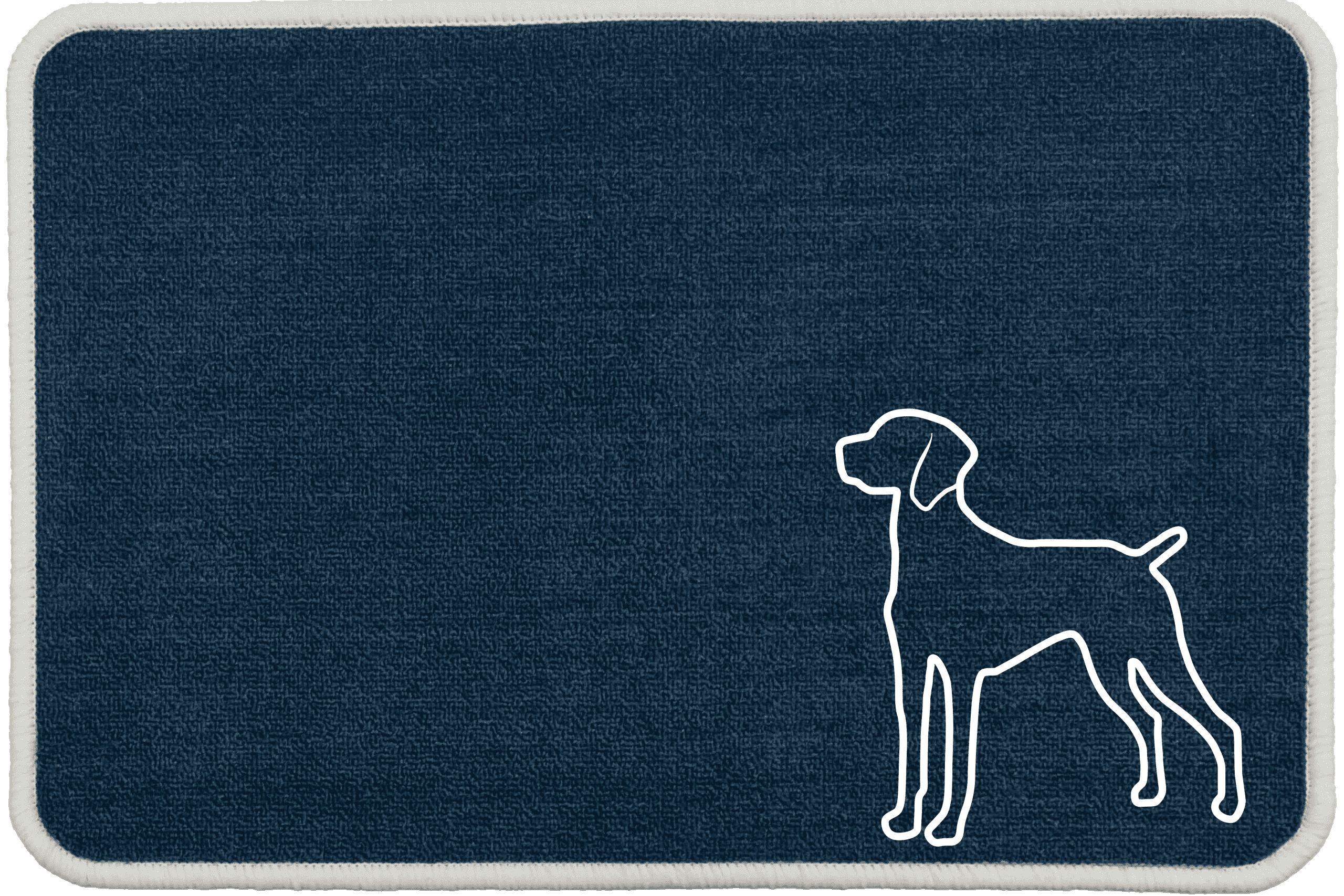 Personalised Dog Breeds Food Mat - (D to P) Blue - Hungarian Visla