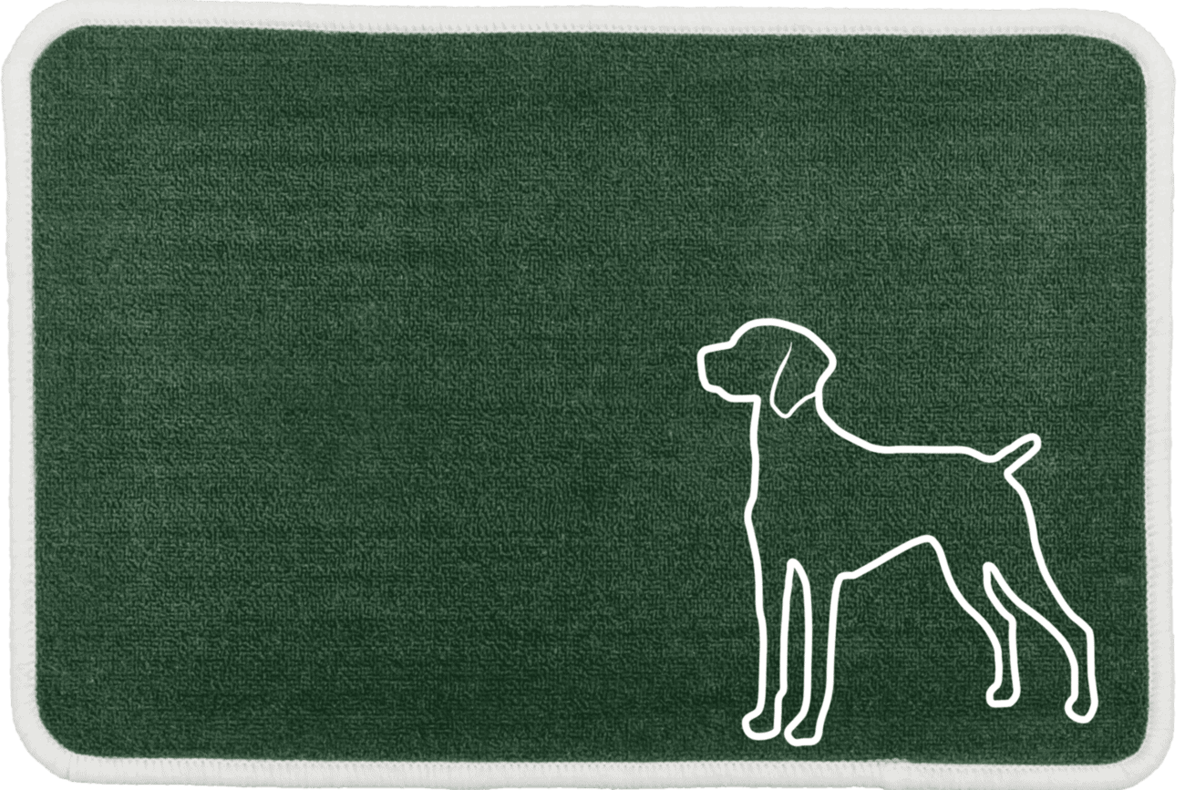 Personalised Dog Breeds Food Mat - (D to P) Green - Hungarian Visla