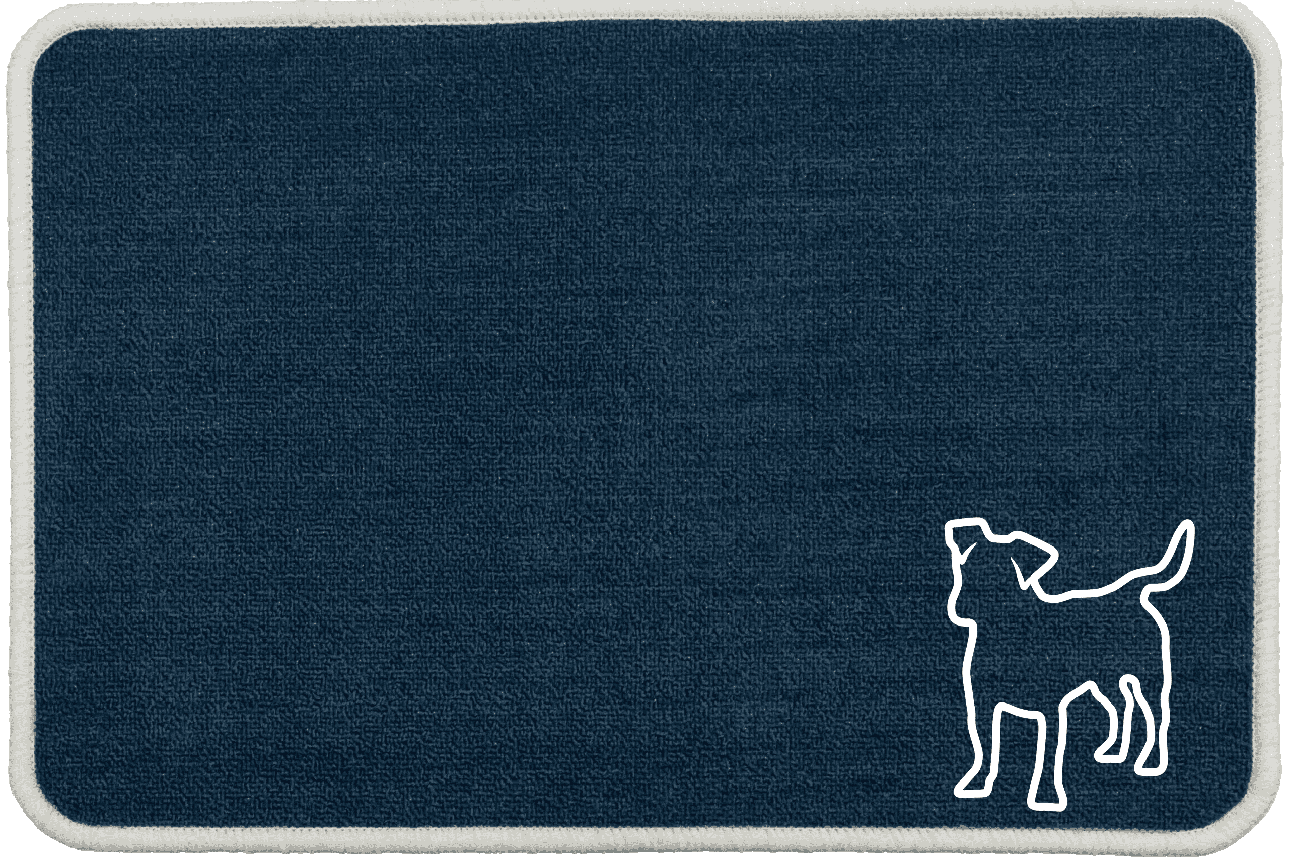 Personalised Dog Breeds Food Mat - (D to P) Blue - Jack Russell