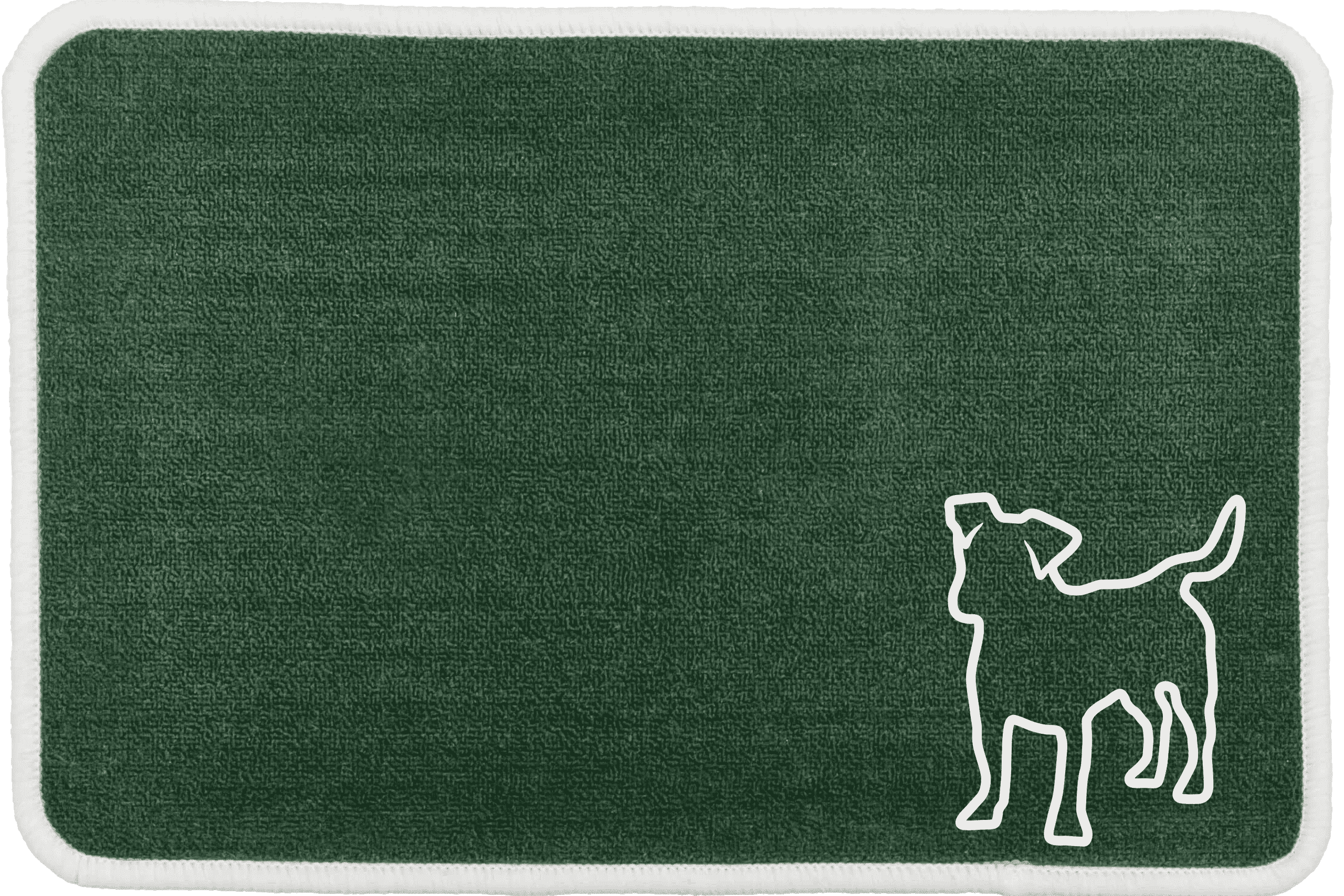 Personalised Dog Breeds Food Mat - (D to P) Green - Jack Russell