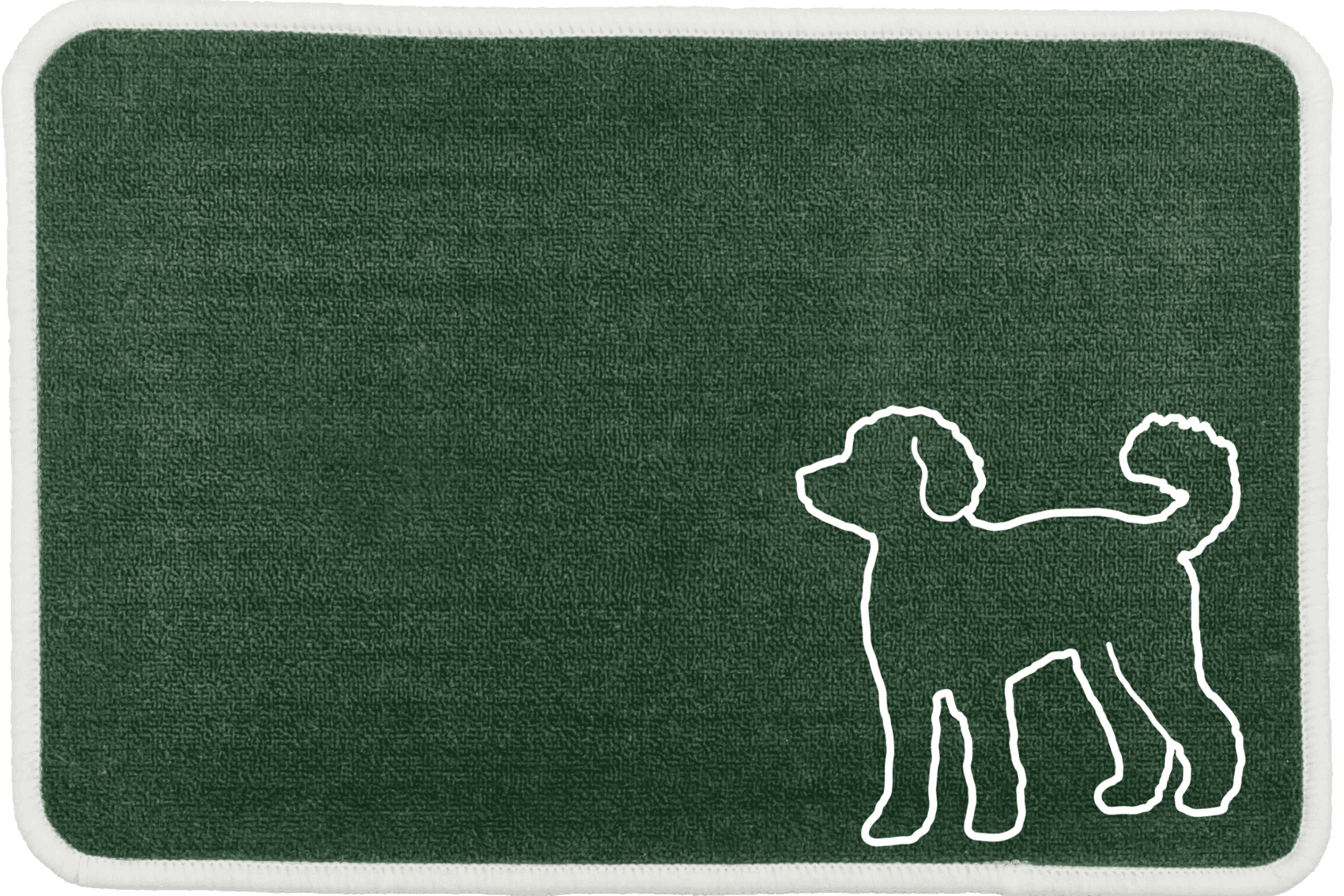 Personalised Dog Breeds Food Mat - (D to P) Green - Labradoodle