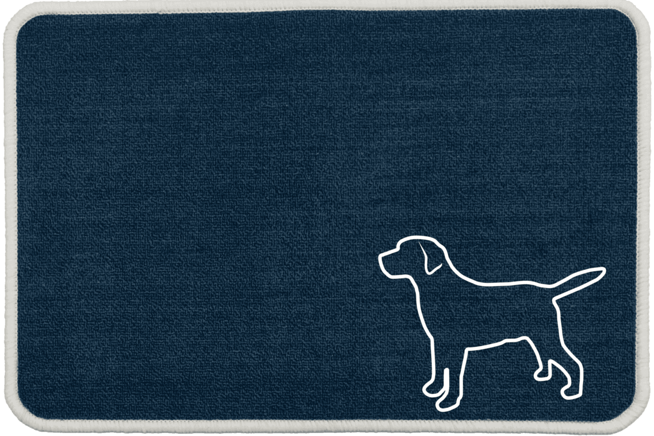 Personalised Dog Breeds Food Mat - (D to P) Blue - Labrador