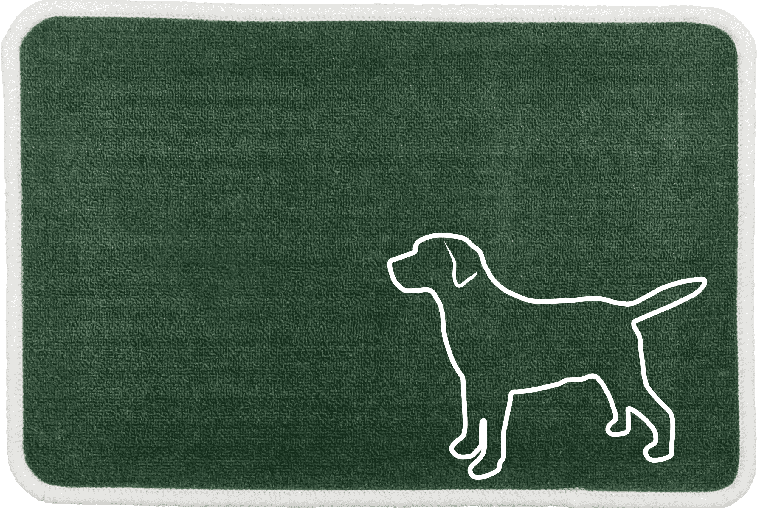 Personalised Dog Breeds Food Mat - (D to P) Green - Labrador