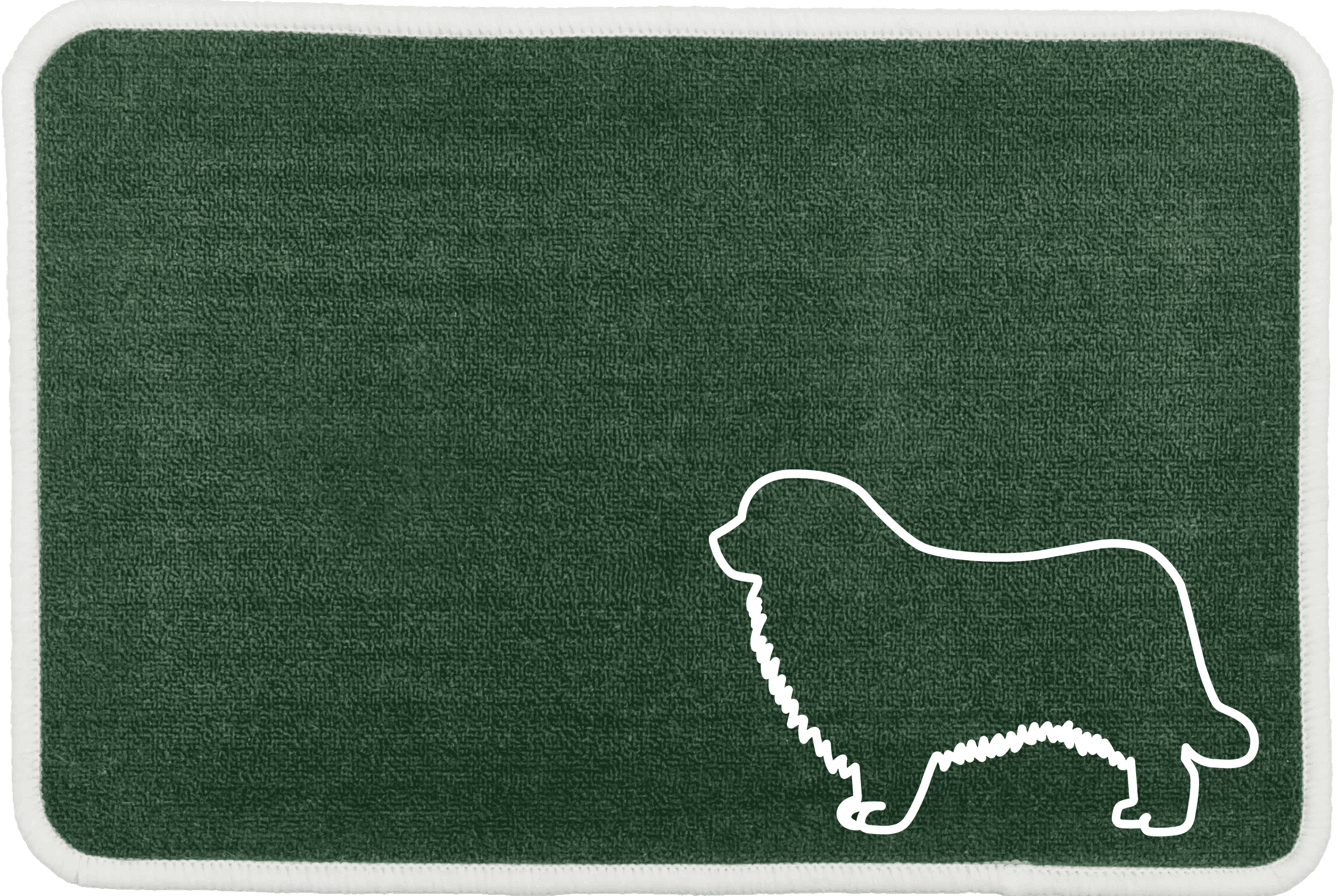Personalised Dog Breeds Food Mat - (D to P) Green - Newfoundland