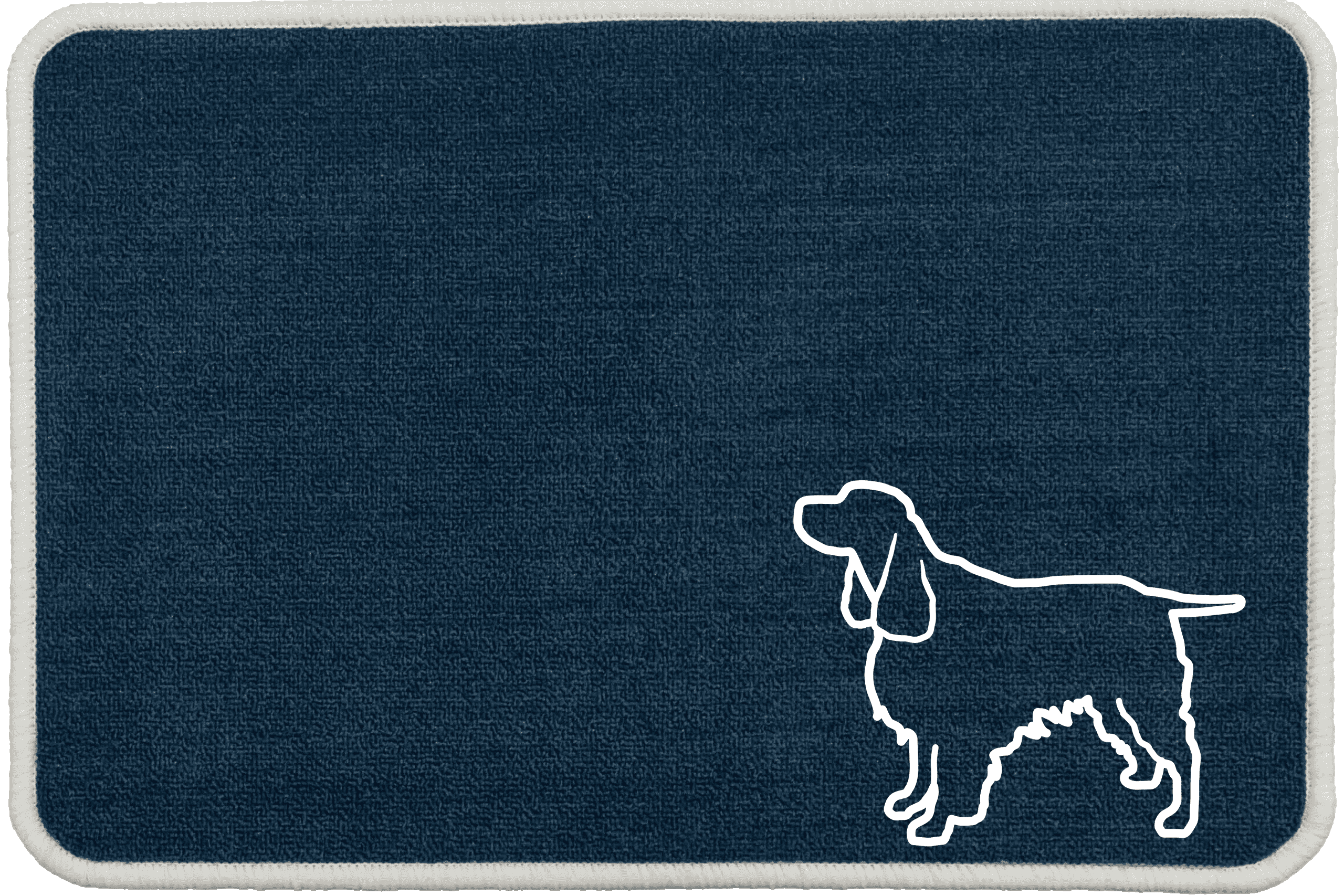 Personalised Dog Breeds Food Mat - (R to Y) Blue - Springer Spaniel