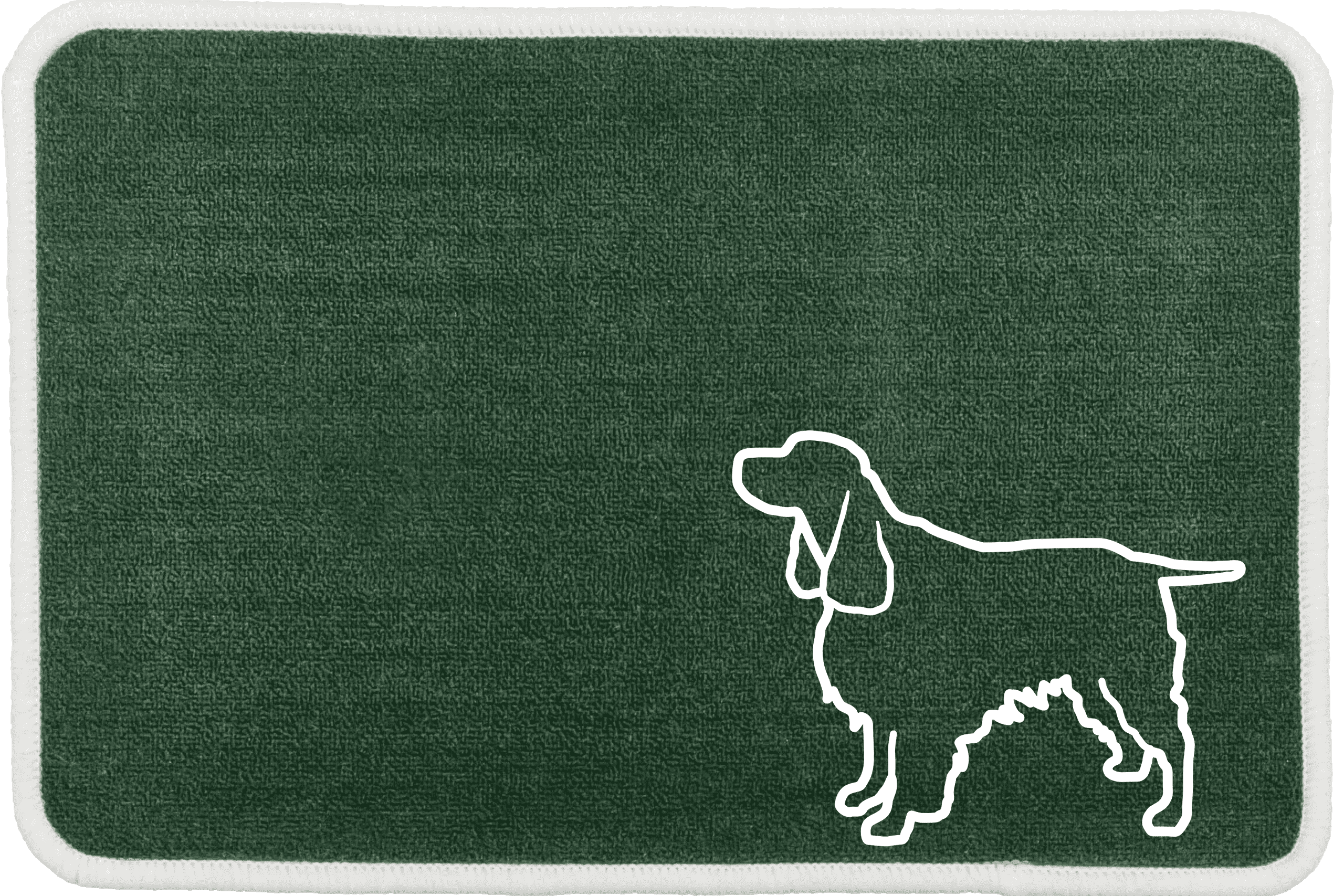 Personalised Dog Breeds Food Mat - (R to Y) Green - Springer Spaniel