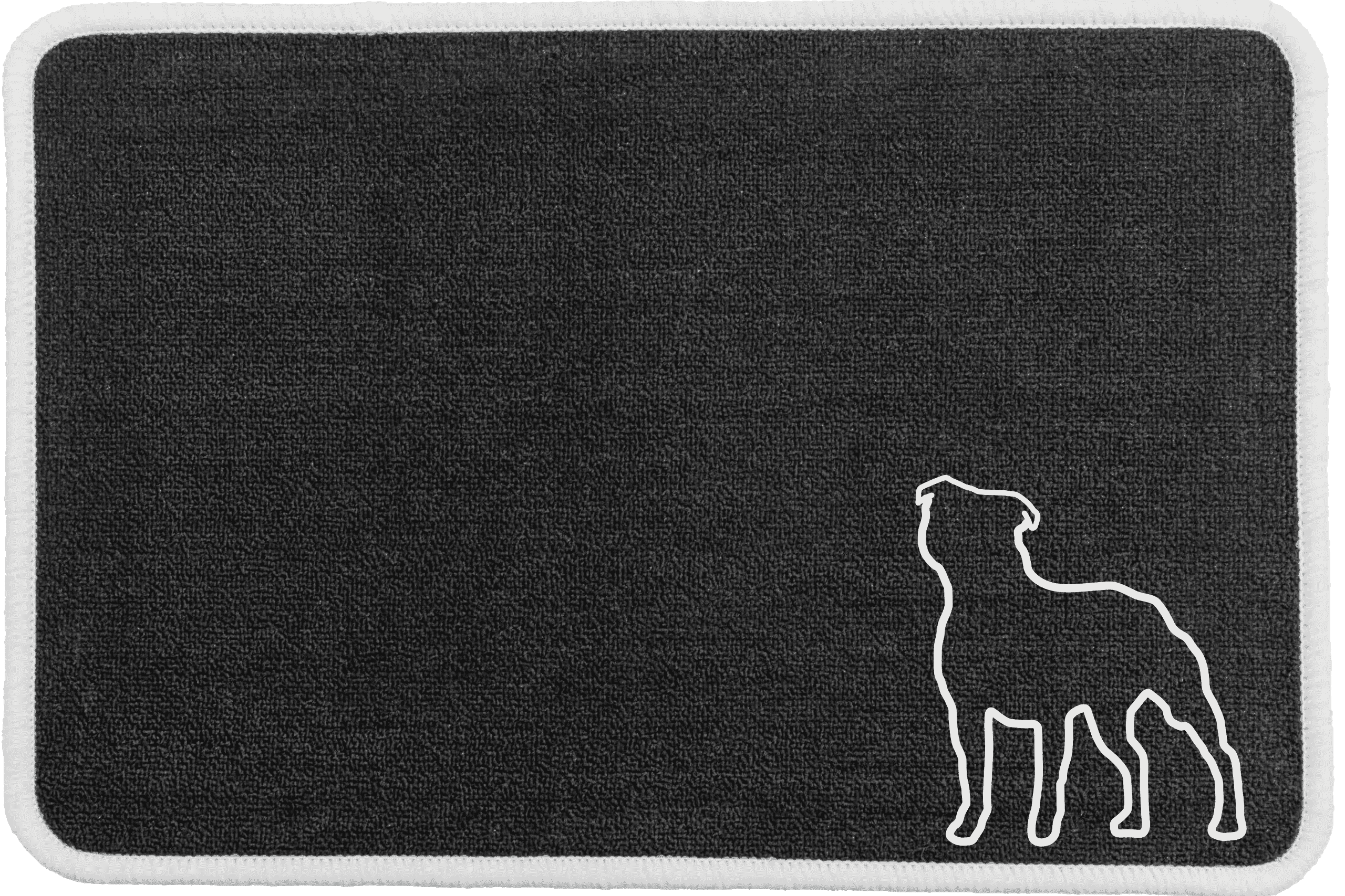 Personalised Dog Breeds Food Mat - (R to Y) Charcoal - Staffordshire Bull Terrier