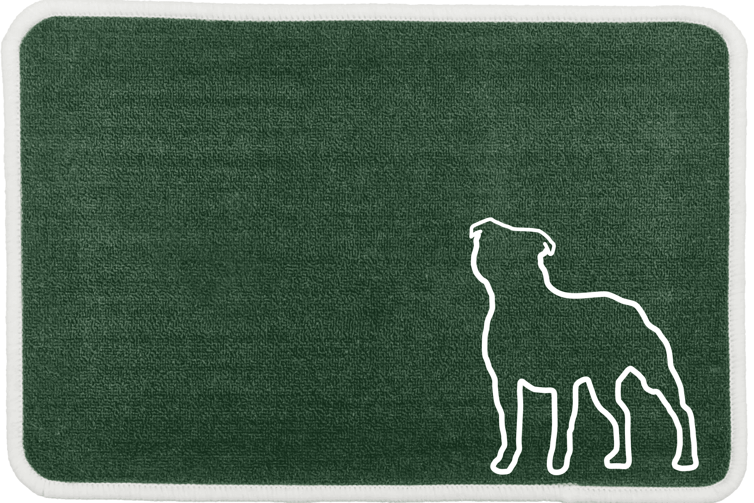 Personalised Dog Breeds Food Mat - (R to Y) Green - Staffordshire Bull Terrier