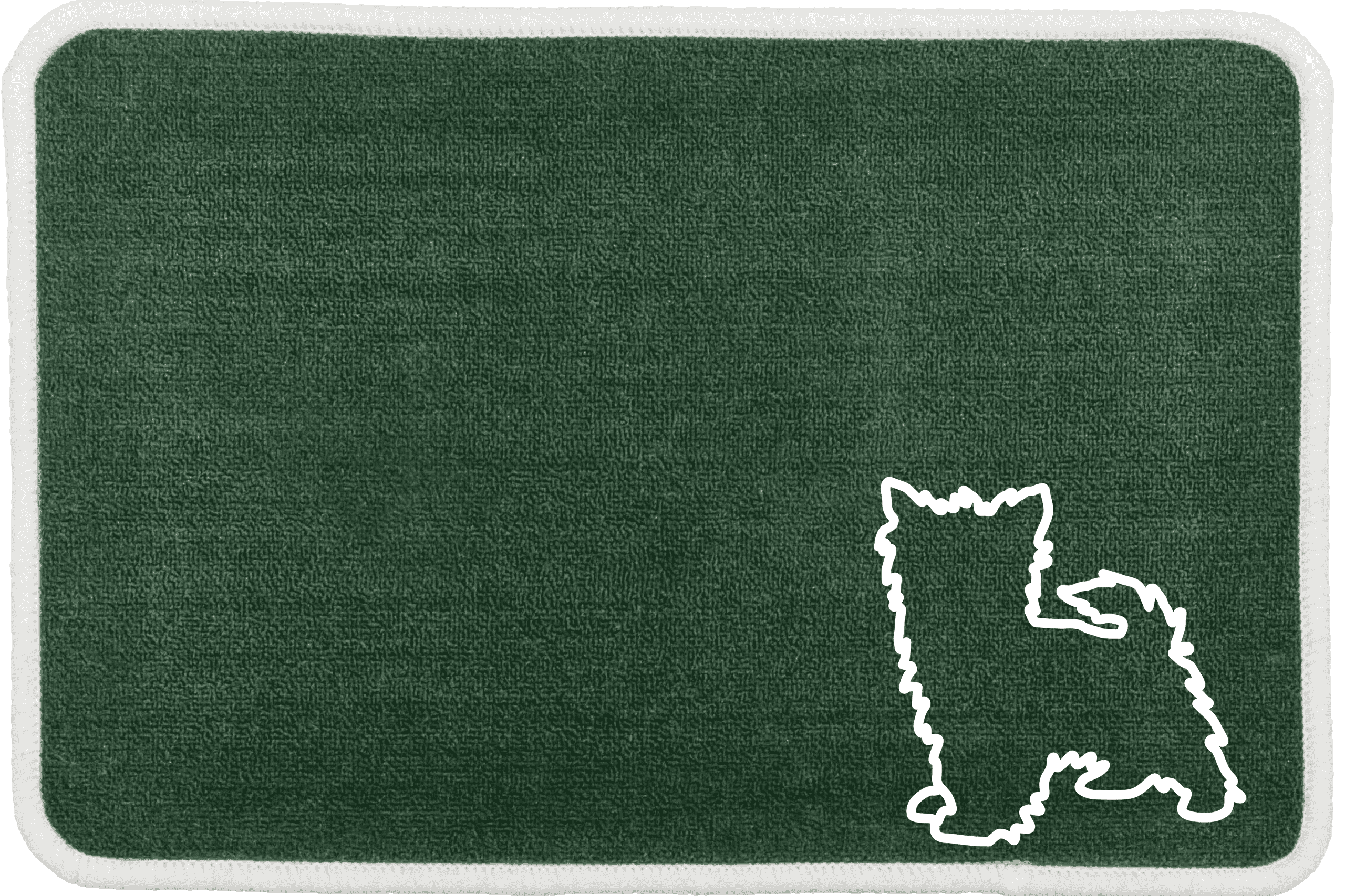 Personalised Dog Breeds Food Mat - (A to C) Green