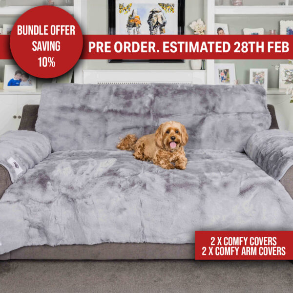 Comfy Cover Ultimate Sofa Bundle - Grey