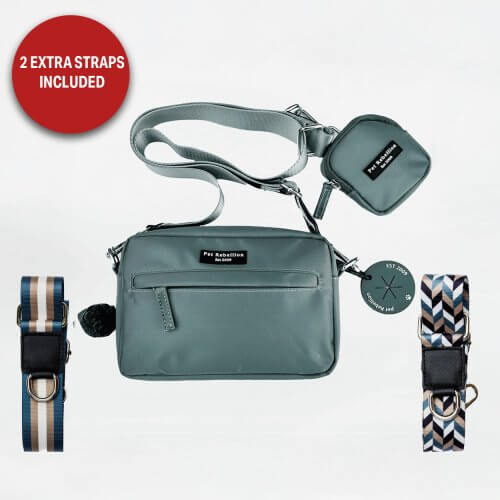 Dog Walking Bag & Strap Bundle - Sage