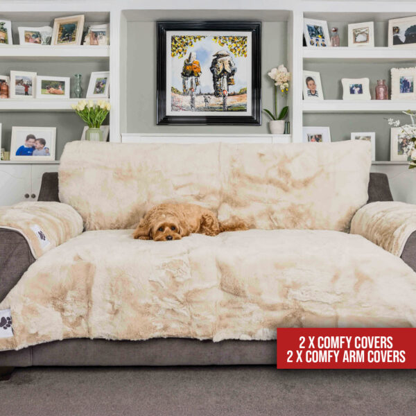 Comfy Cover Ultimate Sofa Bundle - Stone